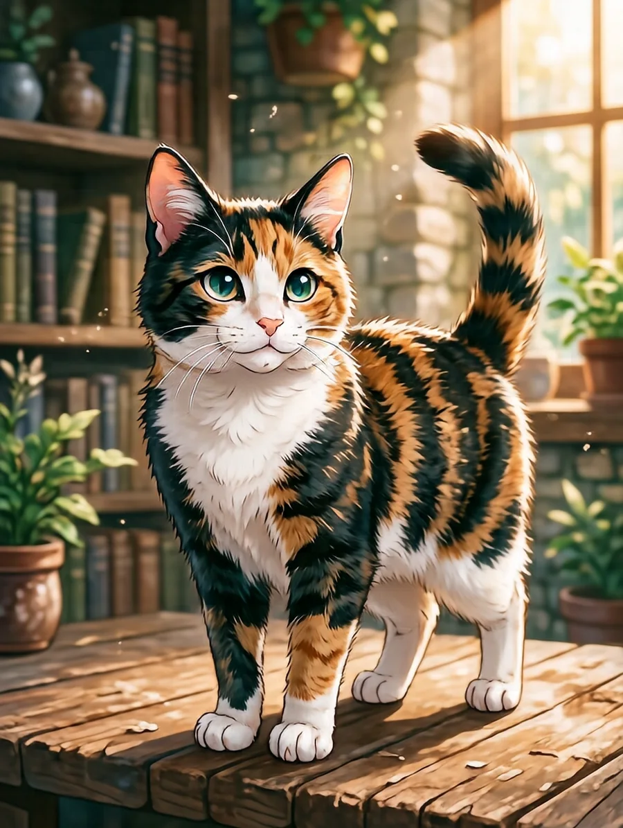 フク(三毛猫)
