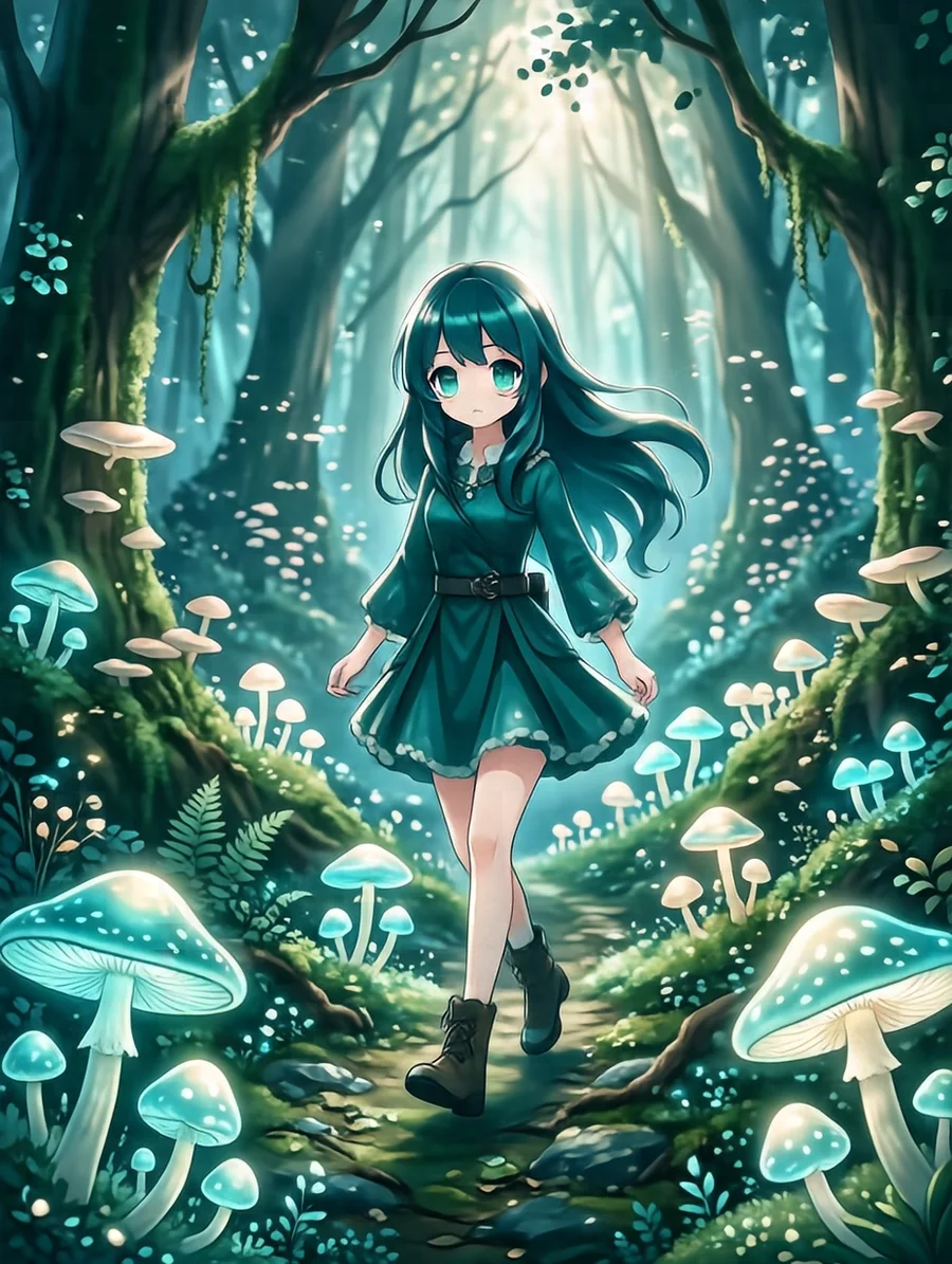 フェン(夜光キノコの群れ)