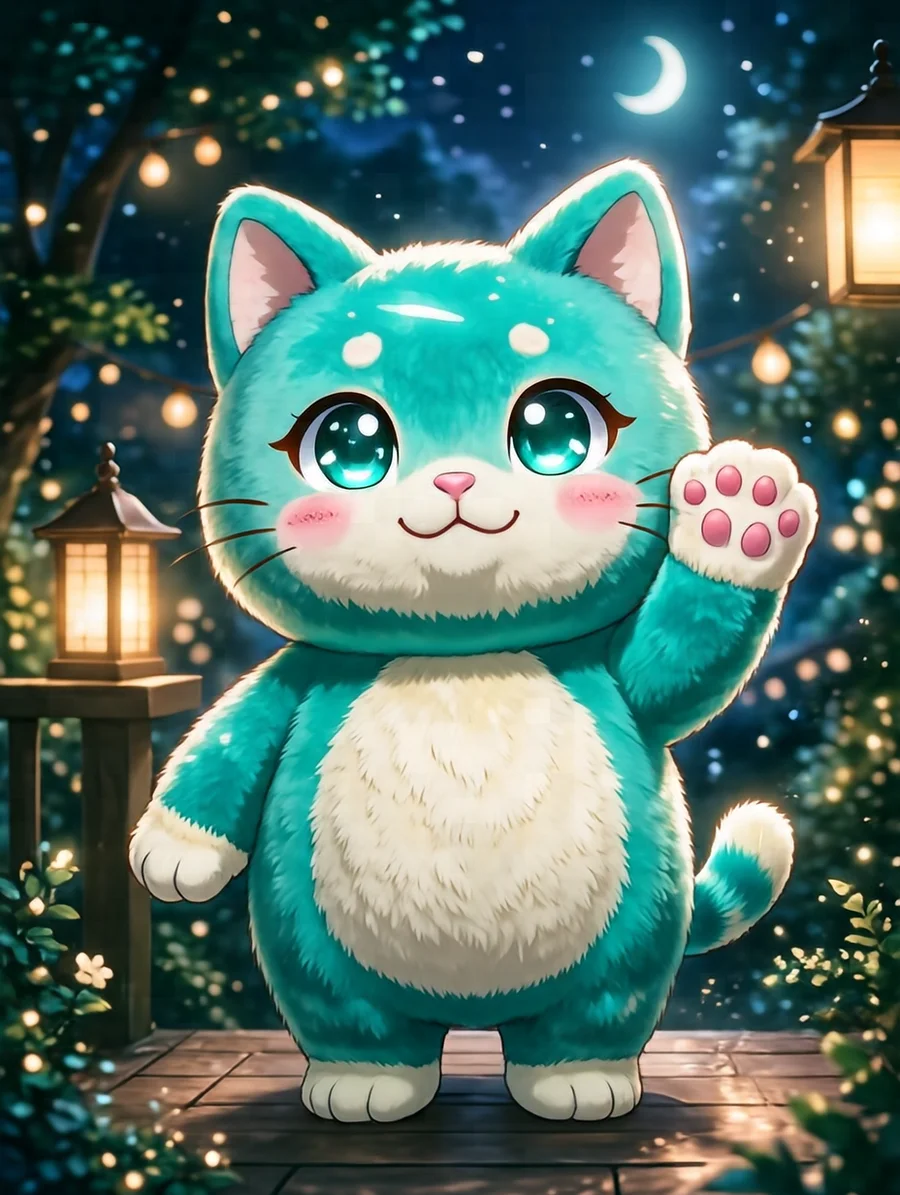 まるたん(商店街の招き猫の着ぐるみ)