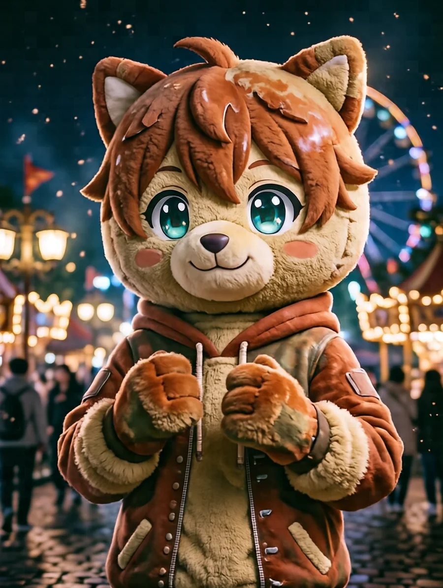 もふ丸(古い遊園地のマスコット)