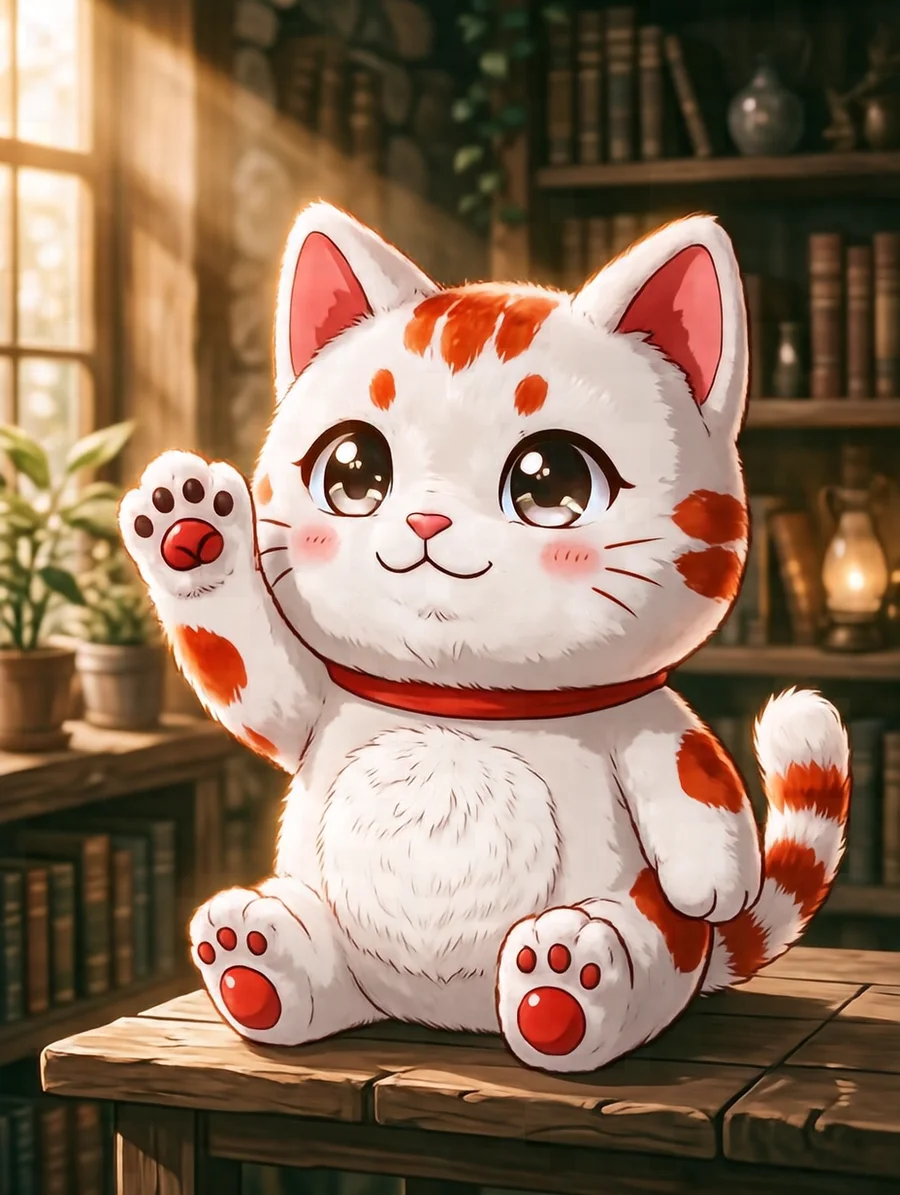 そらまる(商店街の招き猫の着ぐるみ)