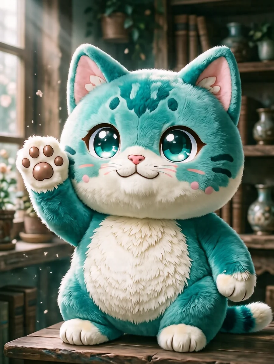 まめきち(商店街の招き猫の着ぐるみ)