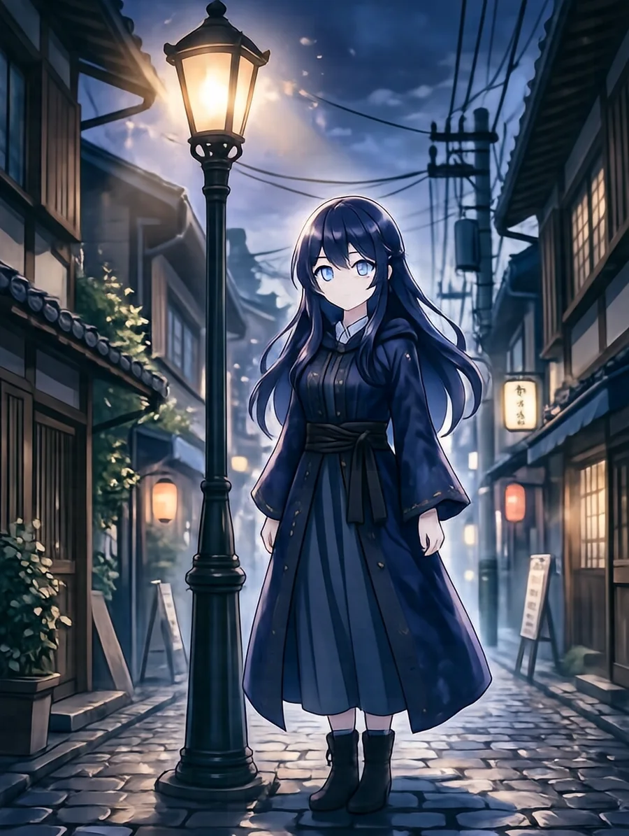 ユキネ(街灯の影)