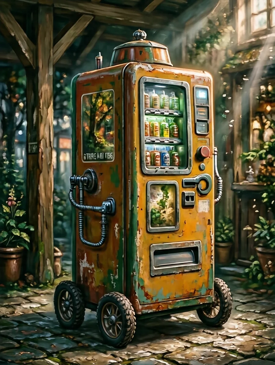 クランク(古い自販機ロボ)